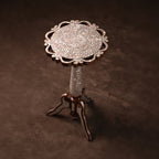 Mother of Pearl Handmade Side Table with Tin Inlay | Taj Collection D2