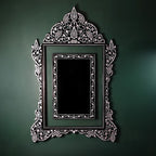 Handmade luxurious mirror with mother-of-pearl inlaid and lightened frame | Narjis collection