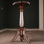 Mother of Pearl Handmade Side Table with Tin Inlay | Taj Collection D2