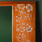 Full Length Handcrafted Wood Standing Mirror with Mother of Pearl Inlay | Zahra Collection