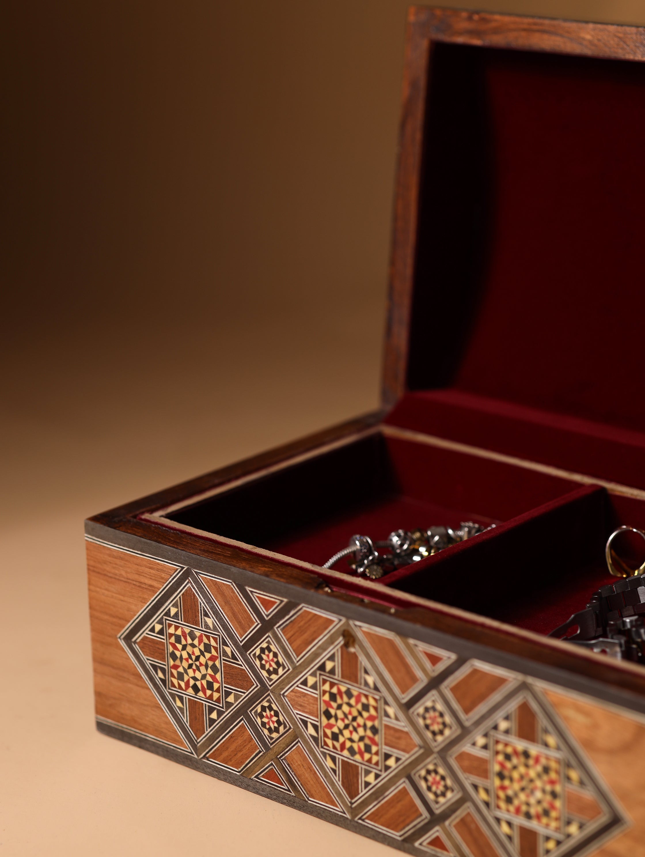 Luxury Jewelry Box with Removable Storage Tray