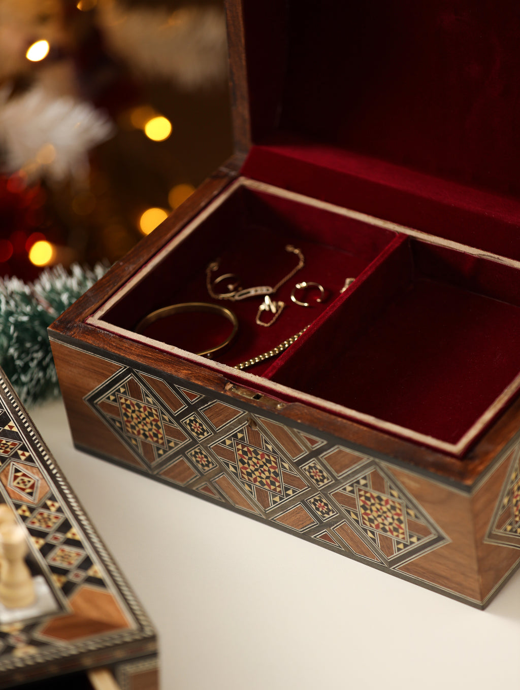 Luxury Jewelry Box with Removable Storage Tray