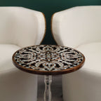 Handmade Side Table with Mother of Pearl Inlay | Hareer Collection