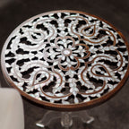 Handmade Side Table with Mother of Pearl Inlay | Hareer Collection