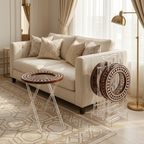 Mother of Pearl Table Set with Handmade End Table Style | Tulip Collection