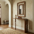 Handmade Decorative Mirror and console Set with Mother of Pearl Inlay | Zahra Collection