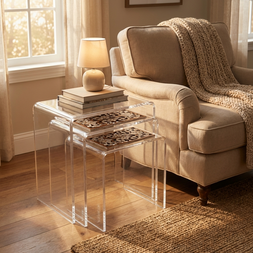 Modern Mother of Pearl Accent Tables | Hareer Collection