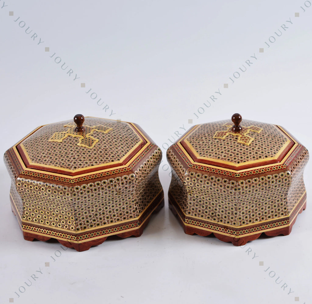 Handmade Mosaic Chocolate Box with Copper Inlay (4 Sizes)