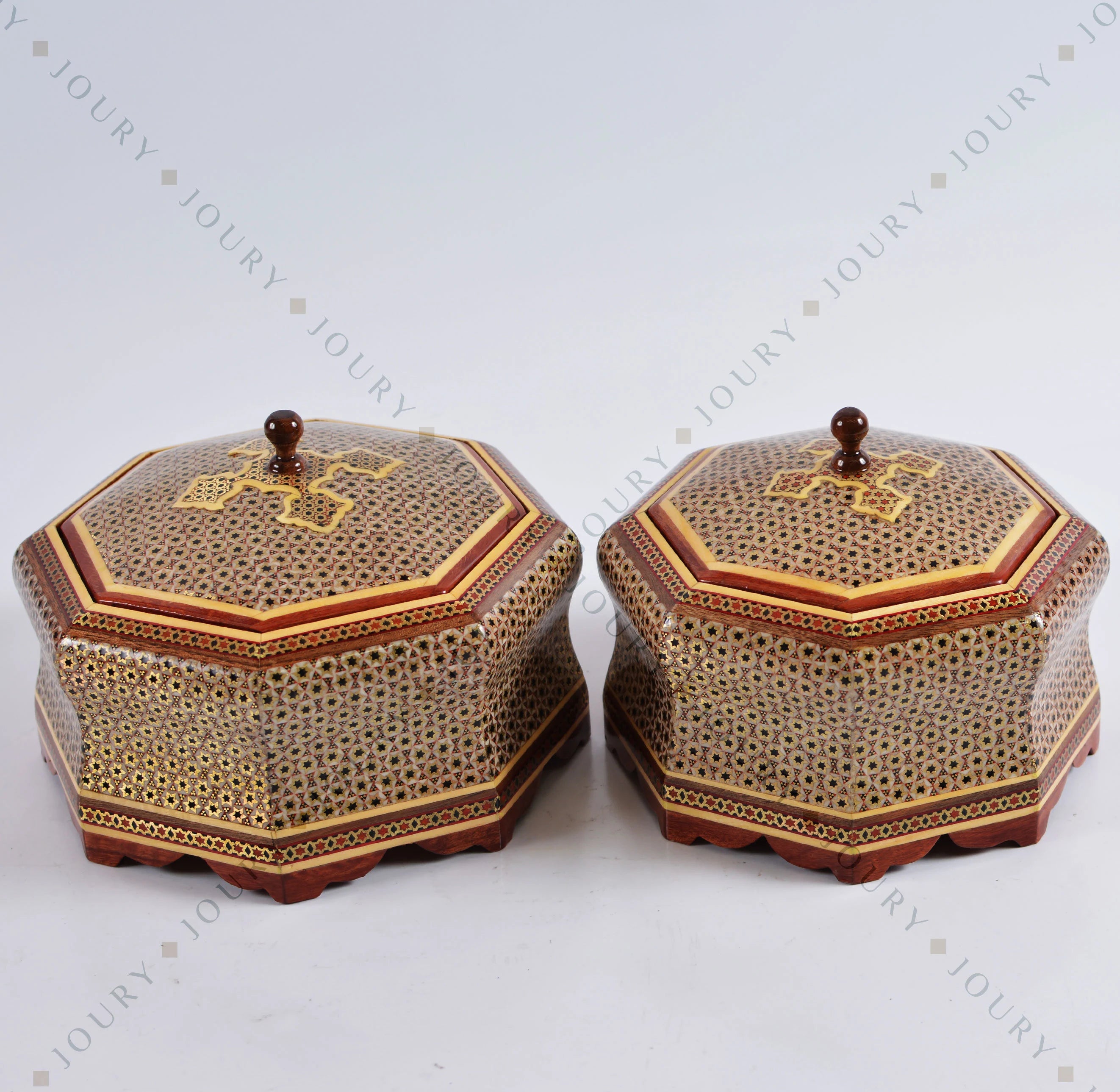 Handmade Mosaic Chocolate Box with Copper Inlay (4 Sizes)