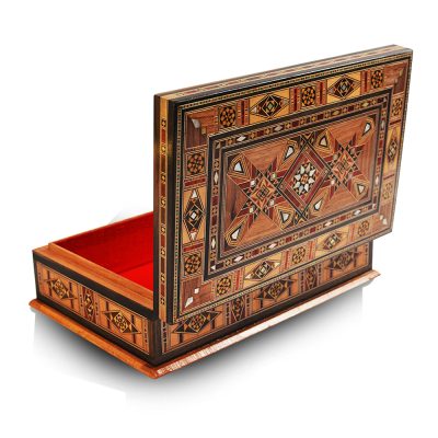 Mosaic Jewelry Box Made of The Finest Wood