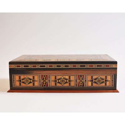 ⁦Mosaic Jewelry Box Made of The Finest Wood⁩ - الصورة ⁦7⁩