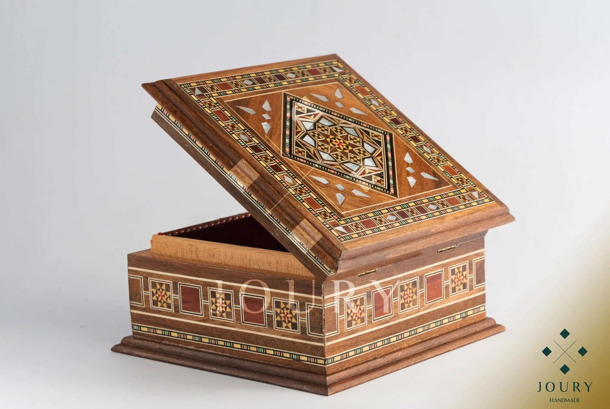Jewelry box Vintage, Wooden box, Handmade, Inlaid with pearl, decorated with pearl, Christmas gift for her